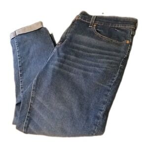 Levis Jeans cropped Signature Strauss & Co. Denim Capri Jeans Womens Distressed